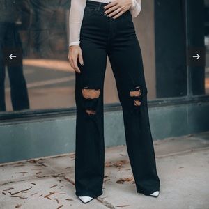 Vibrant MIU Super High Ride Wide Leg Jeans